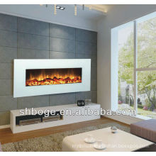 220V-240V white wall mounted faux fireplace